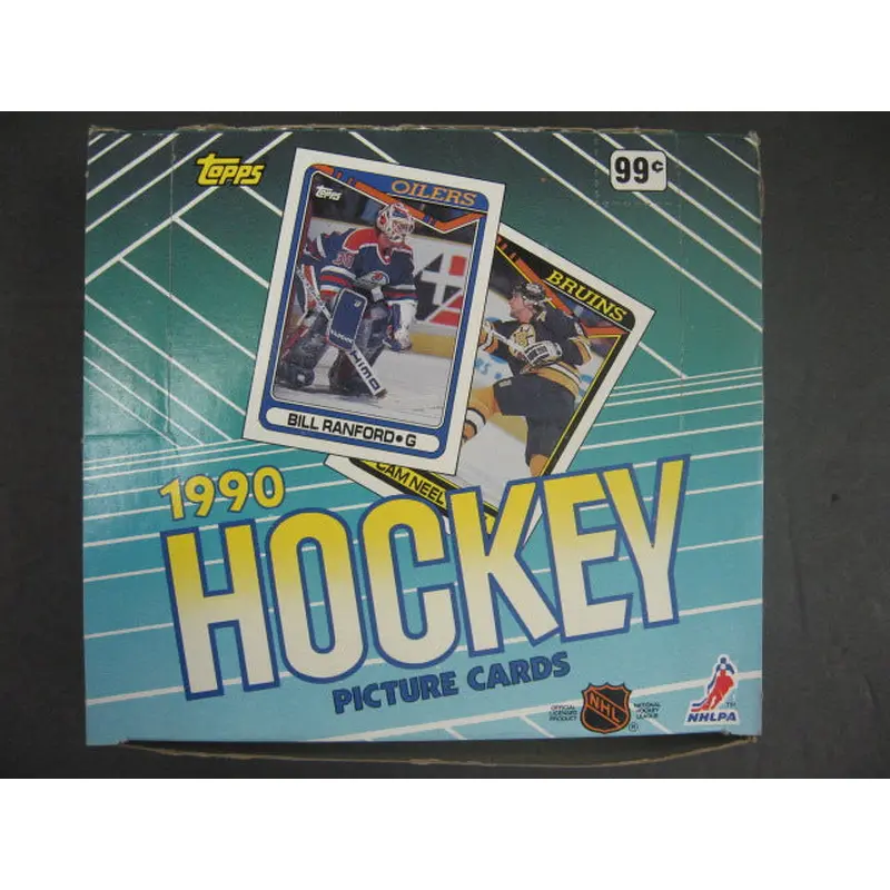 1990/91 Topps Hockey Unopened Cello Box