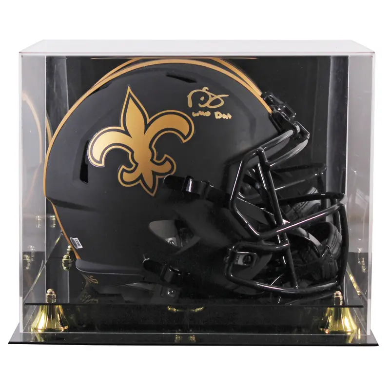 Saints Darren Sproles "Who Dat" Signed Eclipse F/S Speed Rep Helmet W/ Case BAS