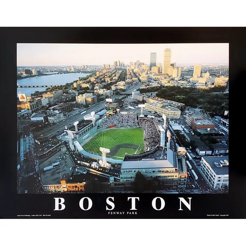 Fenway Park "All-Star Sunset" Premium Poster Print - Aerial Views 1999