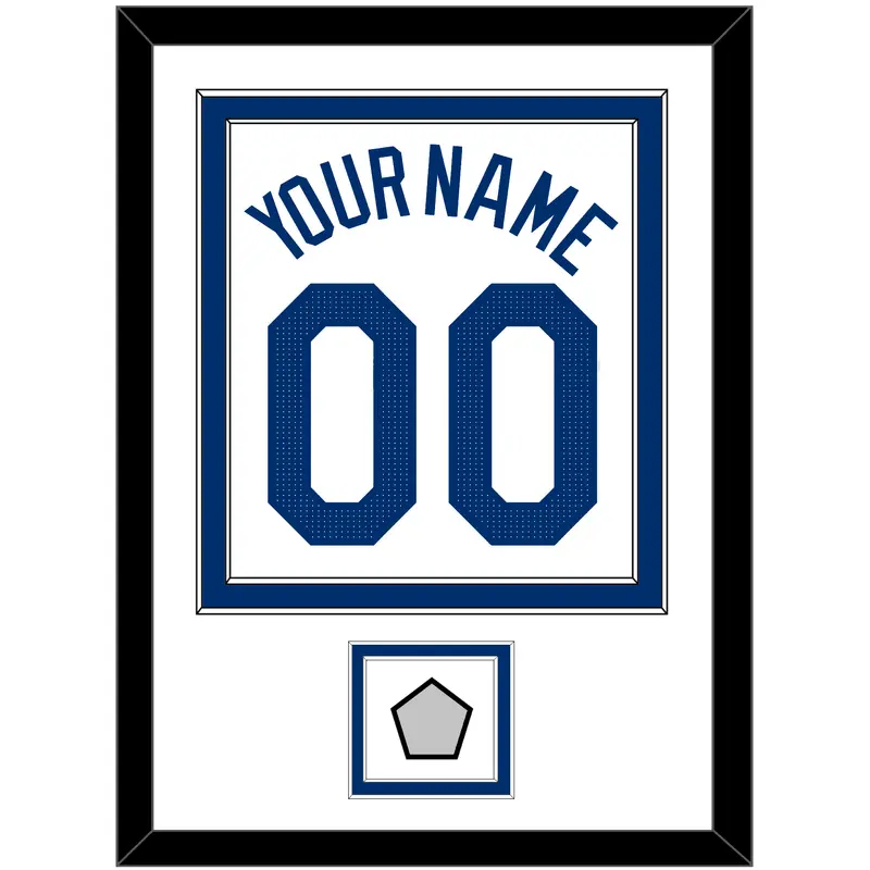 Los Angeles Name, Number & World Series Champions Patch - Home White - Double Mat 1