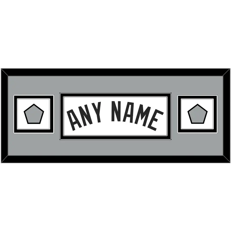 San Antonio Name With 2 Champions Trophy Patches - Home White (1989-2002) - Double Mat 6