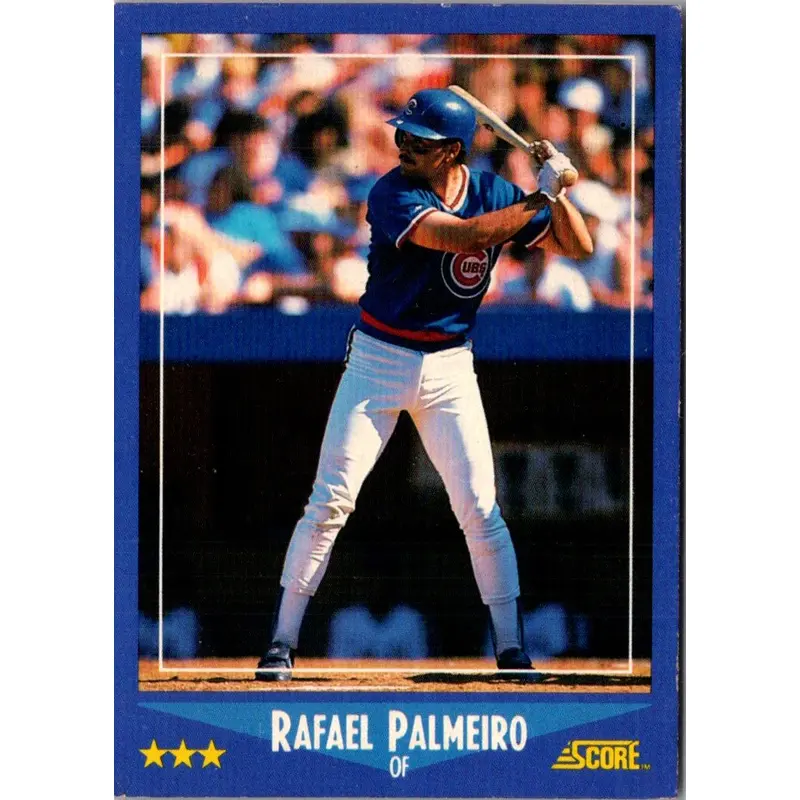 1988 Score Rafael Palmeiro #186