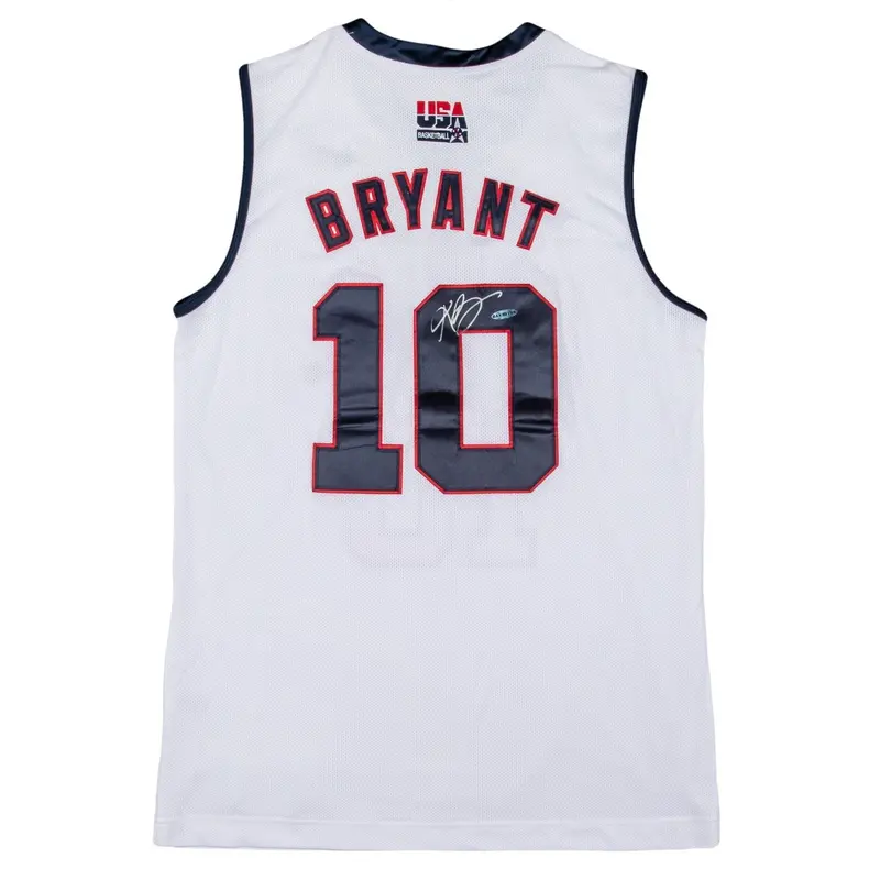 Kobe Bryant Signed Nike 2008 Team USA Olympics Jersey UDA Upper Deck COA