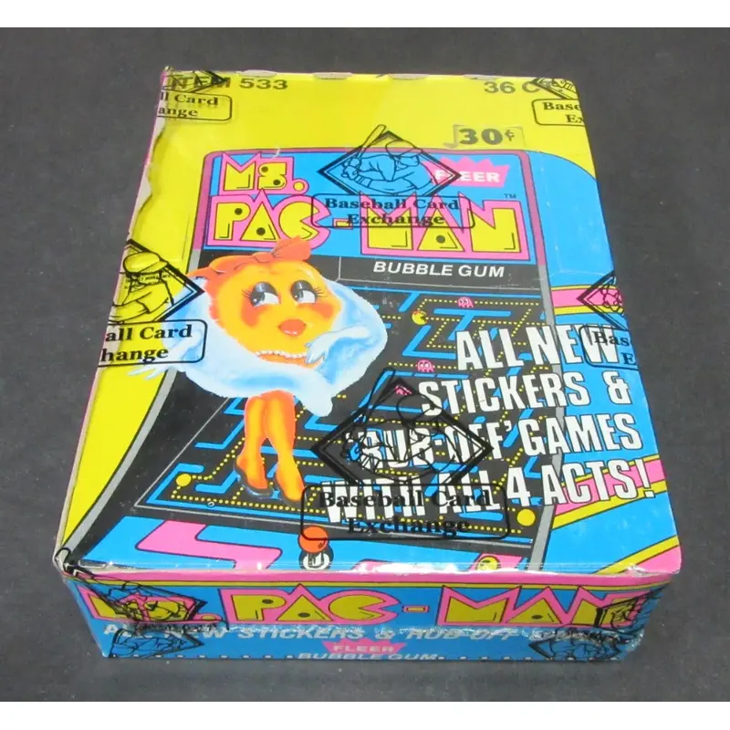 1981 Fleer Ms. Pac-Man Unopened Wax Box (BBCE)
