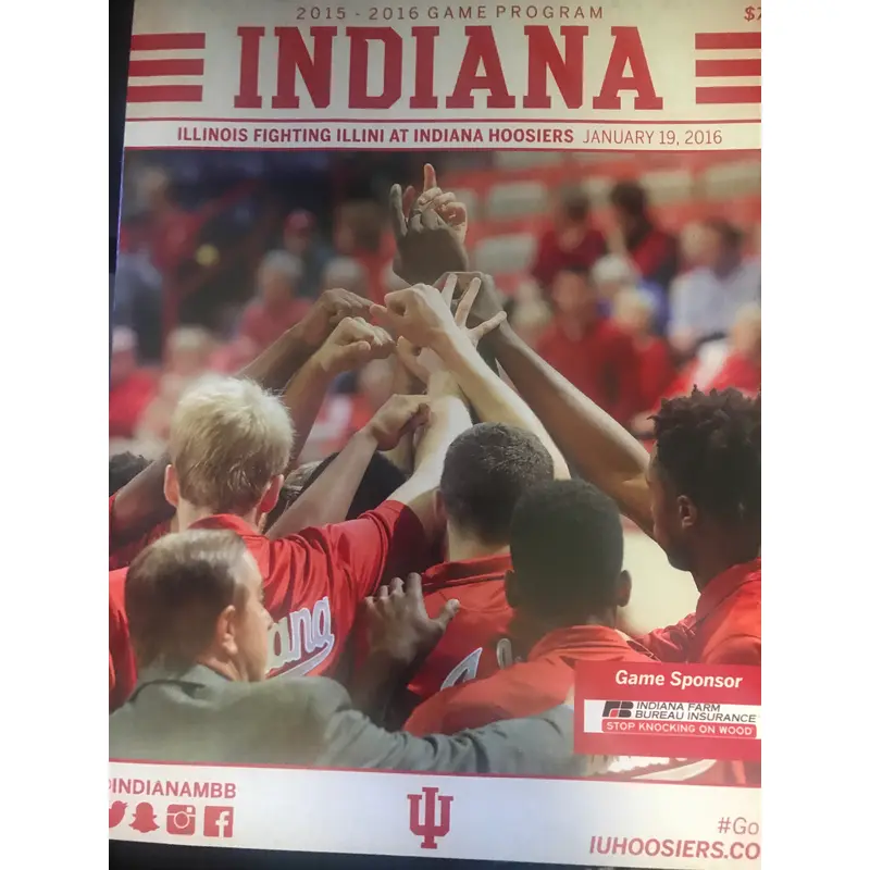 2016 Illinois vs Indiana University Basketball Program