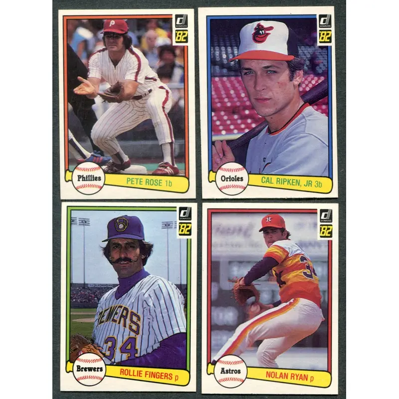 1982 Donruss Baseball Complete Set NM (660) (24-370)