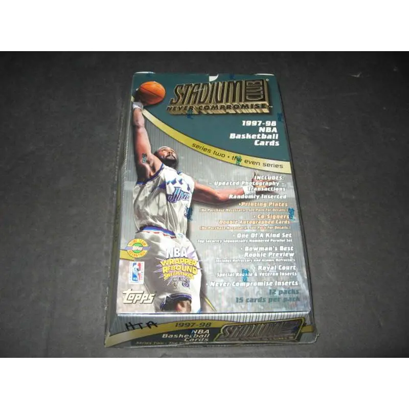 1997/98 Topps Stadium Club Basketball Series 2 Jumbo Box