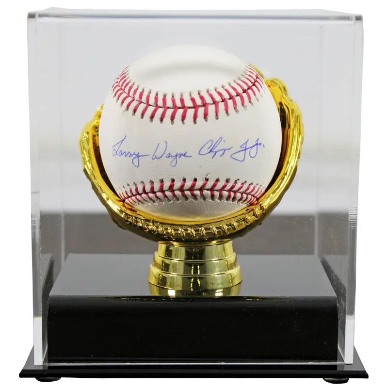 Braves Larry Wayne Chipper Jones Jr. Authentic Signed Oml Baseball w/ Case PSA
