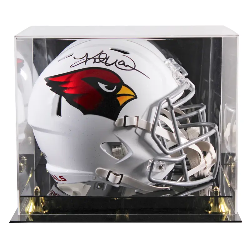 Cardinals Kurt Warner Signed 2023 Full Size Speed Rep Helmet W/ Case BAS Witness