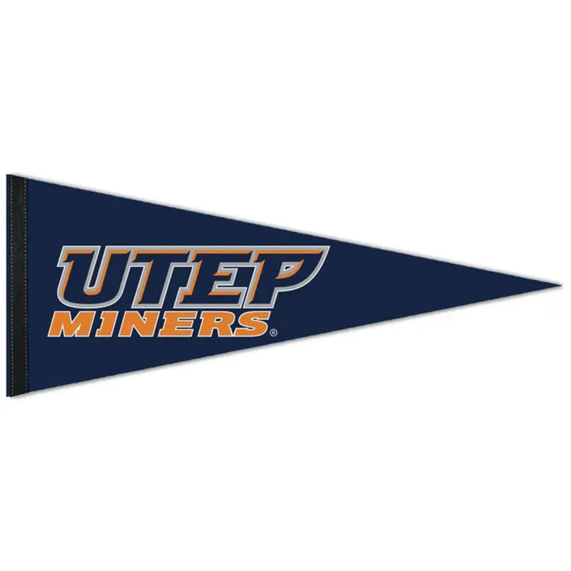 UTEP Miners Official NCAA Team Logo Premium Felt Pennant - Wincraft Inc.