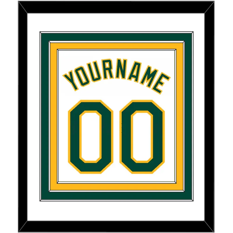 Oakland Name & Number - Home White - Triple Mat 1