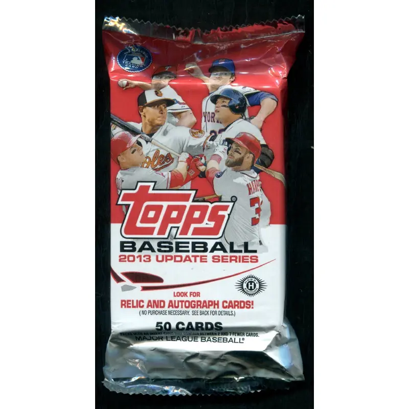 2013 Topps Baseball Unopened Update Series Jumbo Pack (Hobby) (50)