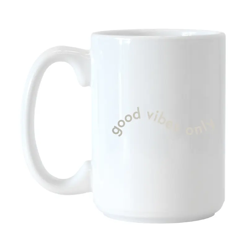 Just a Girl Good Vibes Only 15oz Sublimated Mug