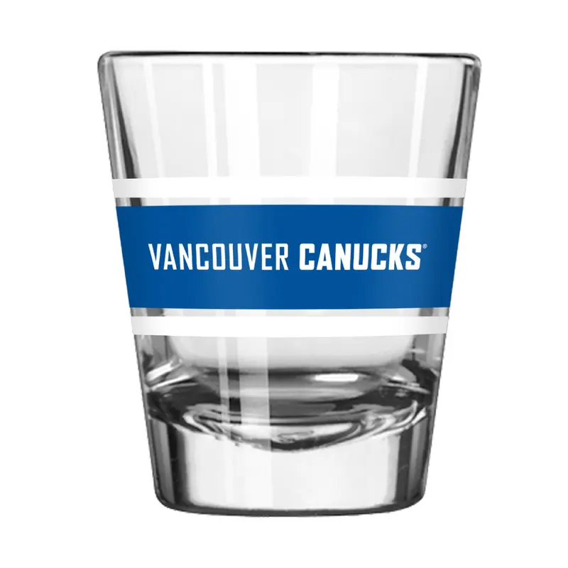 Vancouver Canucks 2oz Stripe Shot Glass