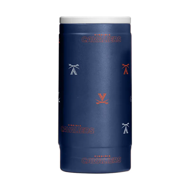 Virginia 12oz Step And Repeat Powdercoat SlimCan Coolie