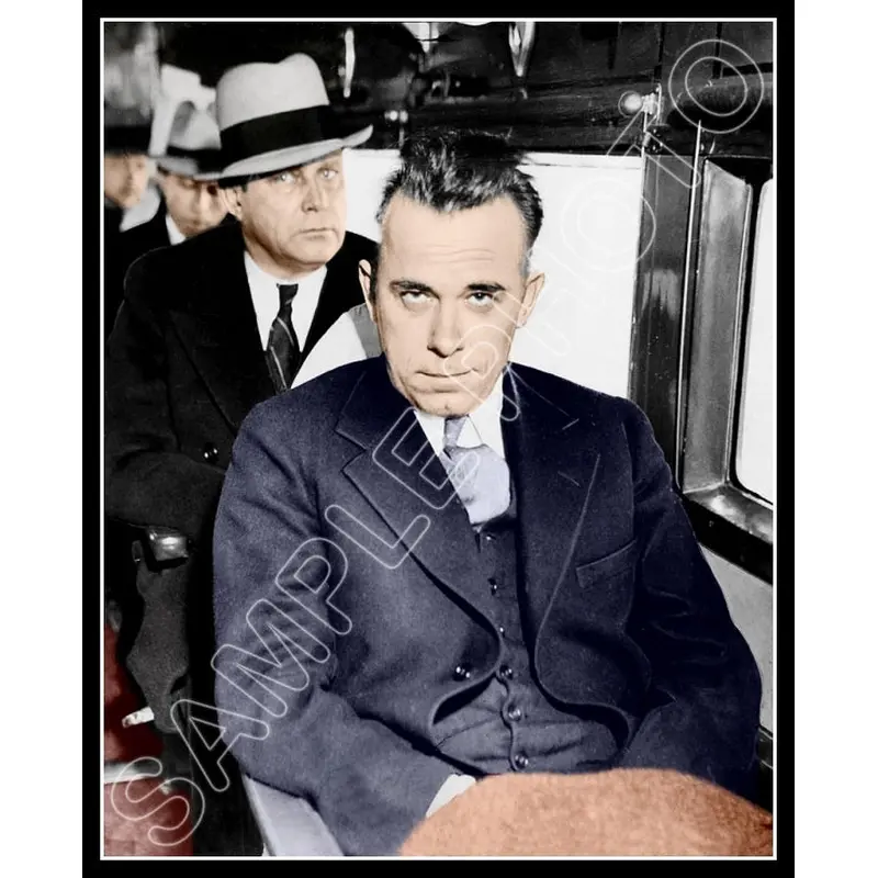 1934 John Dillinger Colorized 8X10 Photo - 2720