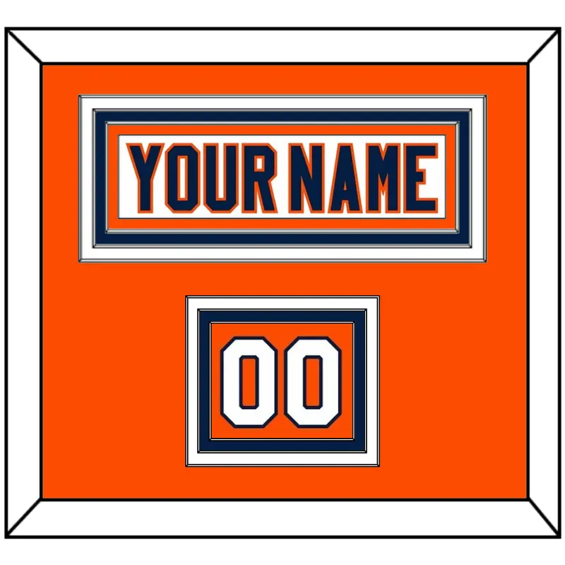 New York Nameplate & Number (Shoulder) - Road White (2007-2010) - Triple Mat 3