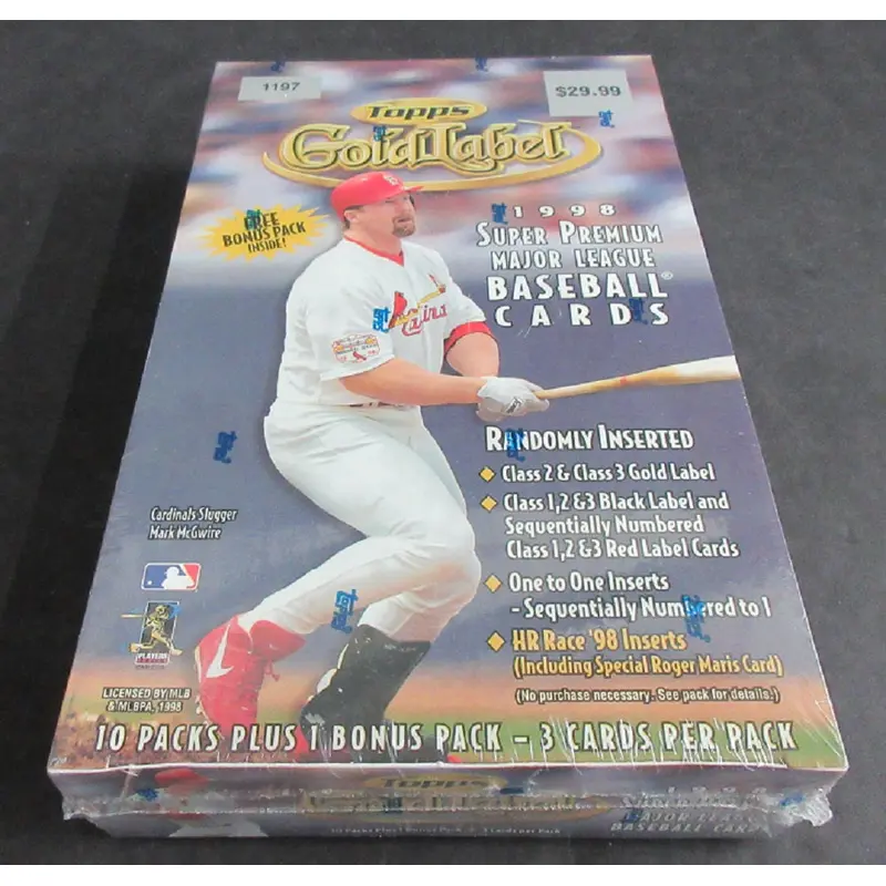 1998 Topps Gold Label Baseball Blaster Box (11/3)