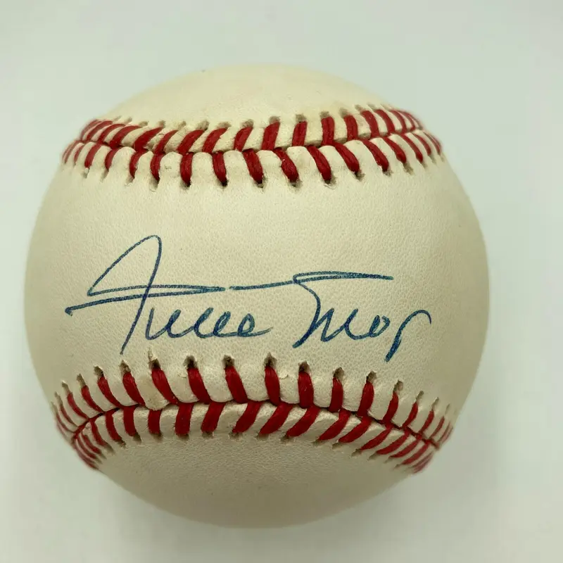 Willie Mays Signed Autographed National League Baseball JSA Graded Mint 9