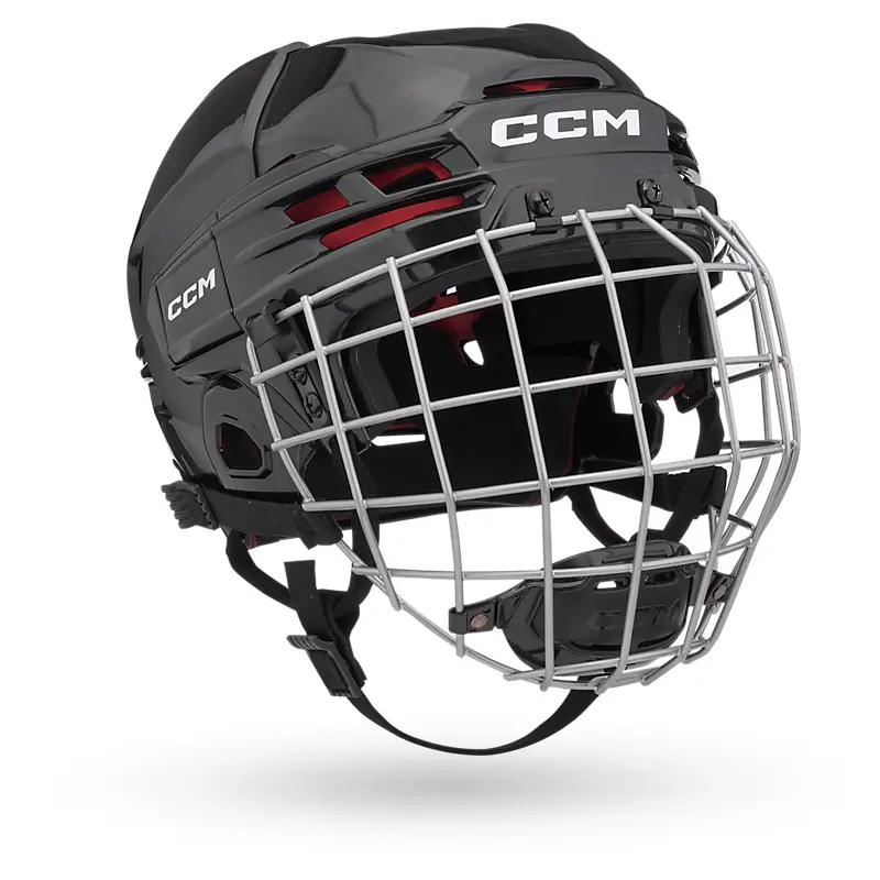 2023 CCM 70 Hockey Helmet Combo - Junior Black