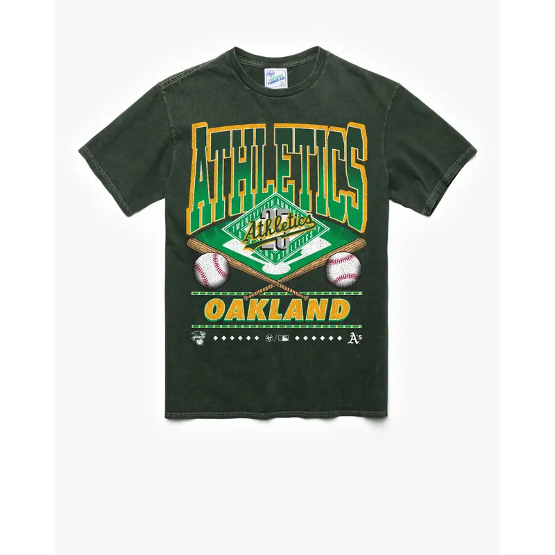 ATHLETICS BASEBALL COOPERSTOWN STRAIGHT SHOT VINTAGE '47 TUBULAR TEE