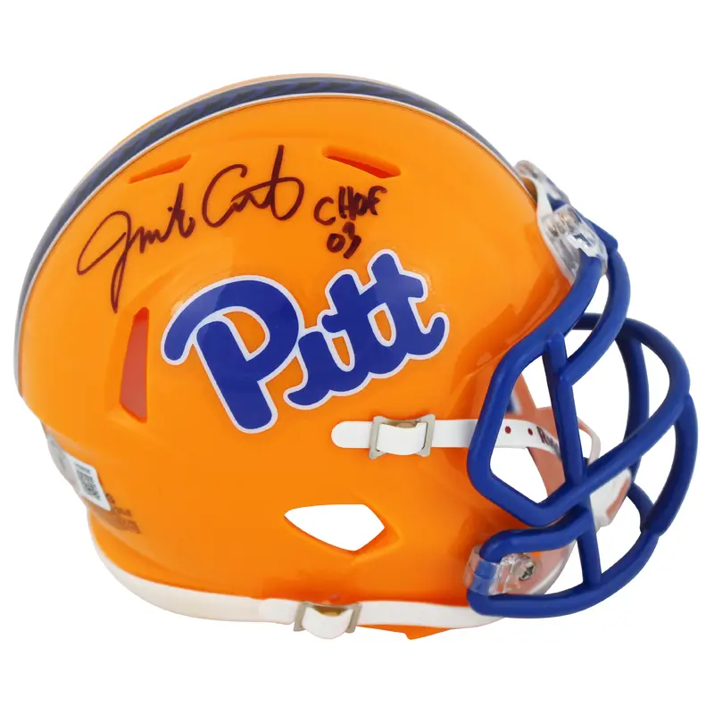 Pittsburgh Jim Covert "CHOF 03" Authentic Signed Speed Mini Helmet BAS Witnessed