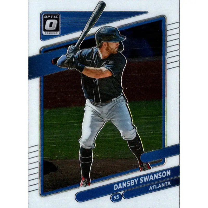 2021 Donruss Optic Carolina Blue & White Dansby Swanson #102