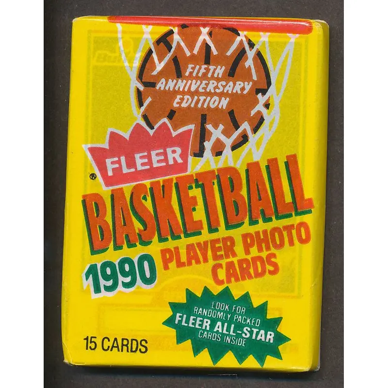1990/91 Fleer Basketball Unopened Wax Pack