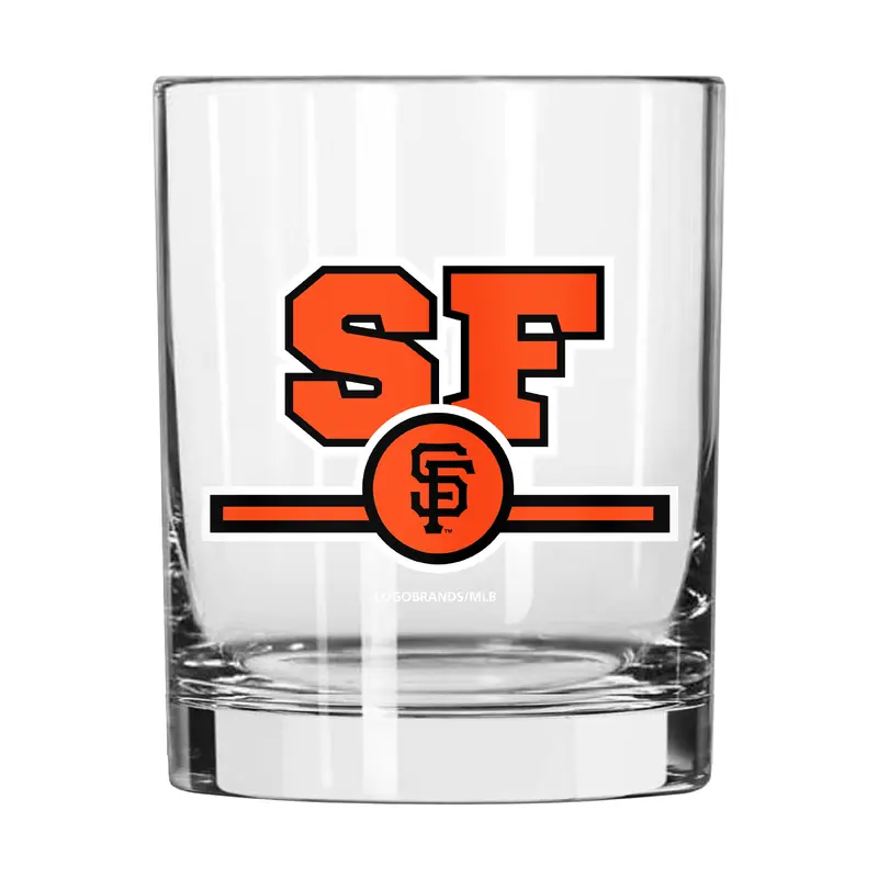 San Francisco Giants 14oz Letterman Rocks Glass