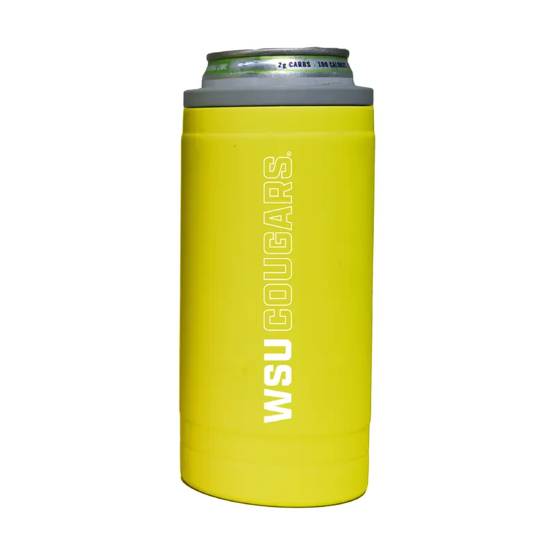 Washington State 12oz Cru Stacked Soft Touch Slim Coolie