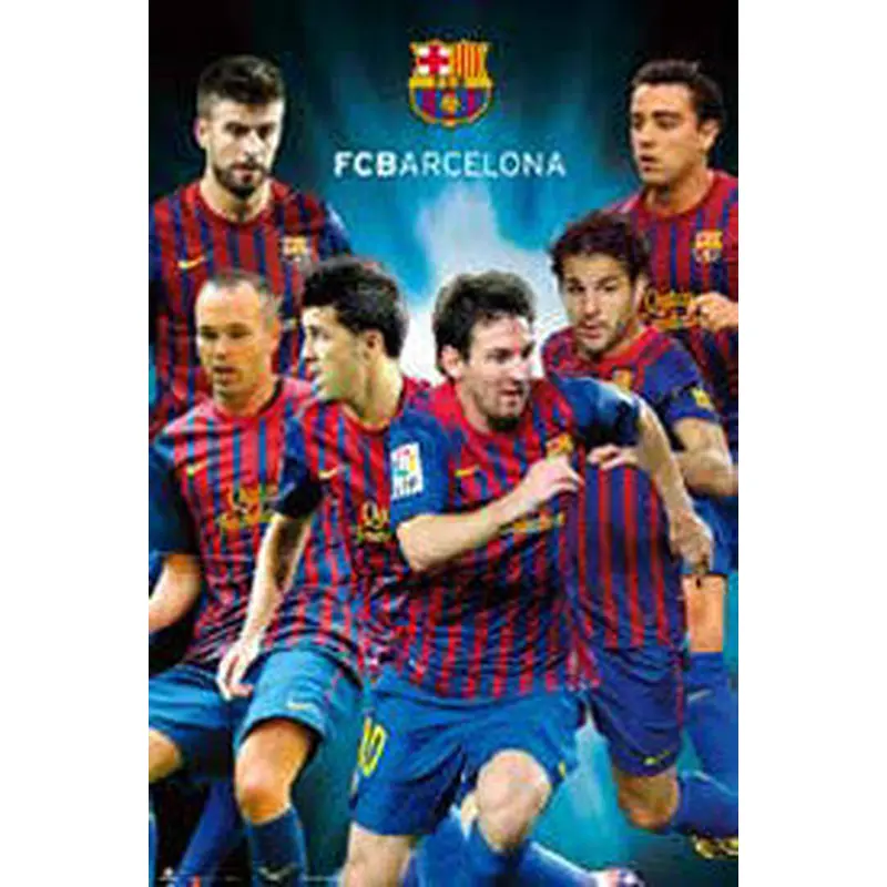 FC Barcelona "6 Superstars" (2011/12) Poster - GE (Spain)