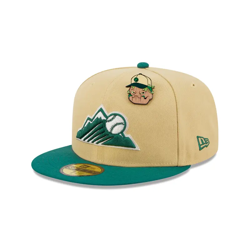 New Era 59fifty Fitted Cap Colorado Rockies THE ELEMENTS - Vegas Gold/Green