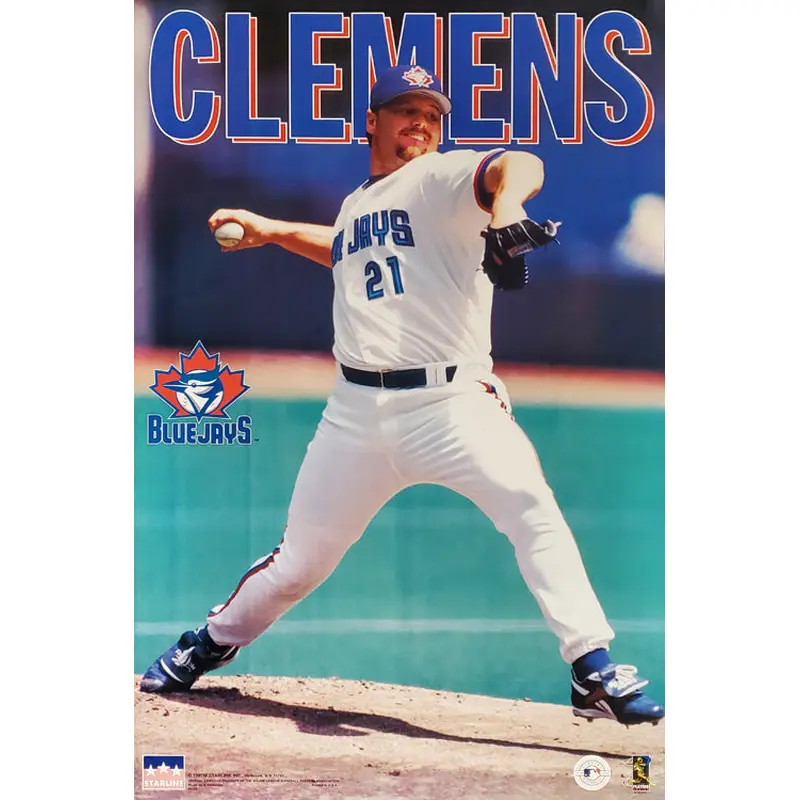 Roger Clemens "Action" Toronto Blue Jays MLB Action Poster - Starline 1997