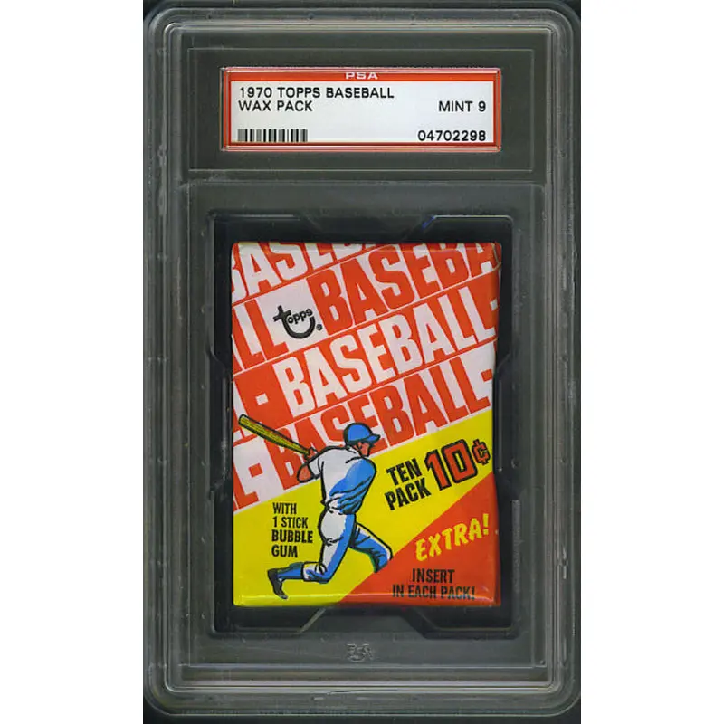 1970 Topps Baseball Unopened Wax Pack PSA 9
