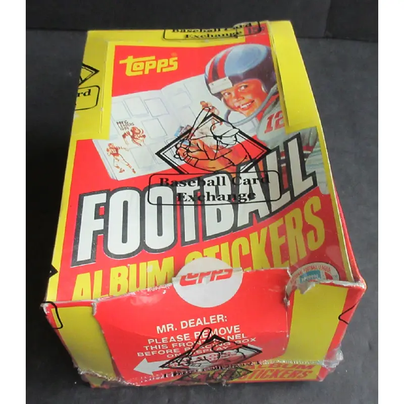 1981 Topps Football Unopened Album Stickers Box (BBCE) (Read)