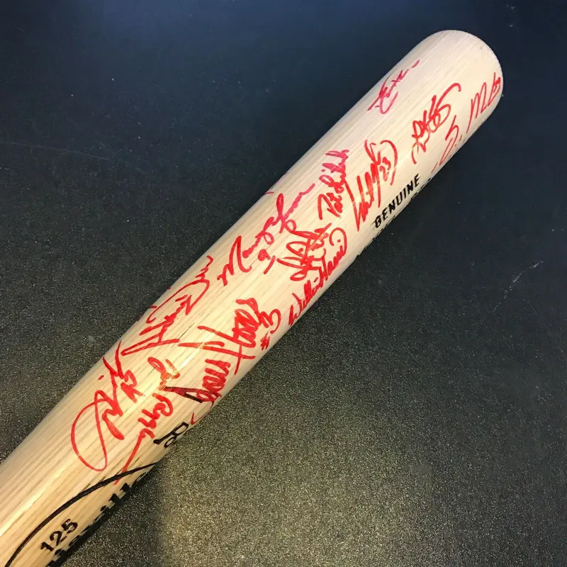 2009 Washington Nationals Team Signed Autographed Bat Ryan Zimmerman Adam Dunn