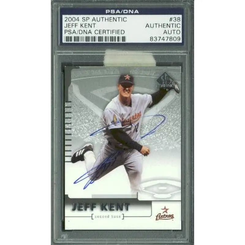 Astros Jeff Kent Signed Card 2004 Sp Authentic #38 PSA/DNA Slabbed #83747809