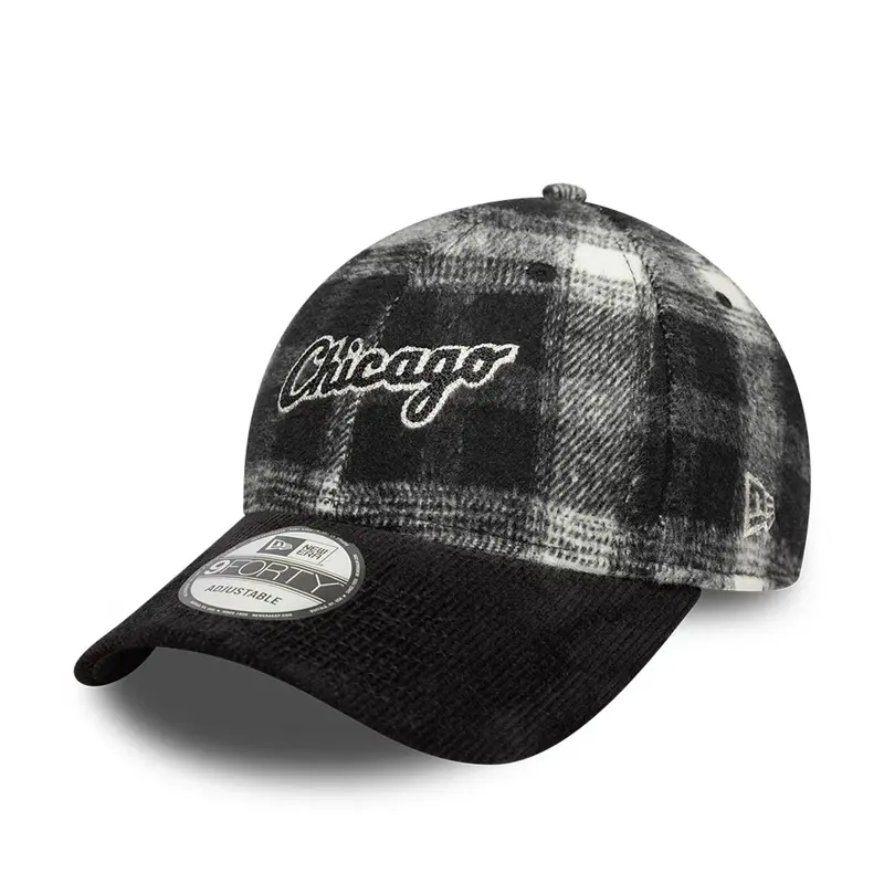 Chicago White Sox Cord & Tweed Black 9FORTY Adjustable Cap