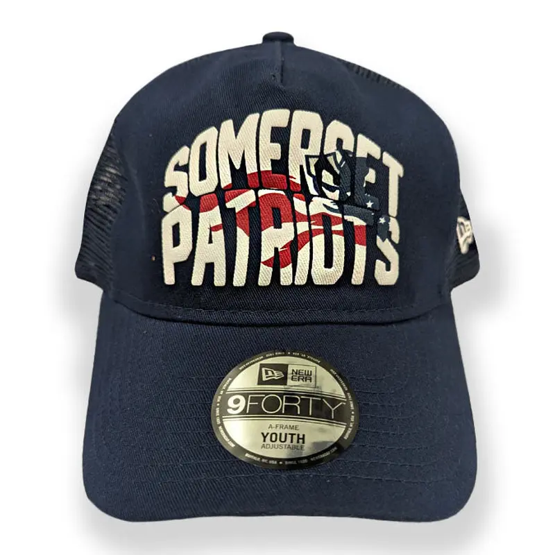 Somerset Patriots Youth New Era 9Forty Chalk Snap Back Cap