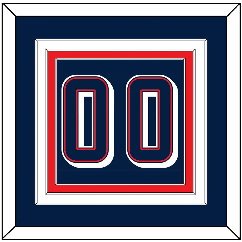 United States Mens Basketball Number - 2024 Olympics Road Blue - Triple Mat 2