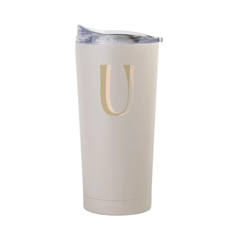 Bachelorette Sand 20oz Letter U Powder Coat Tumbler