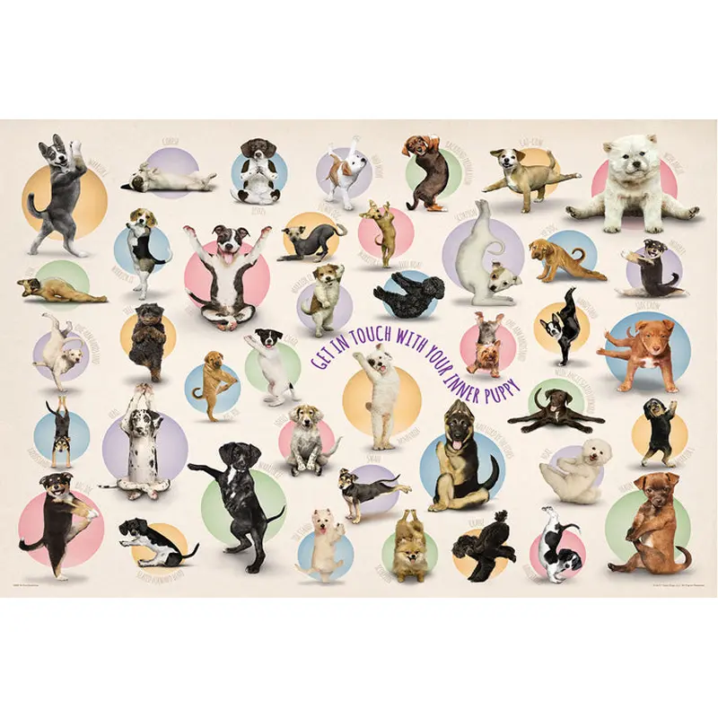 Yoga Dogs "Get In Touch With Your Inner Puppy" Poster - Eurographics Inc.
