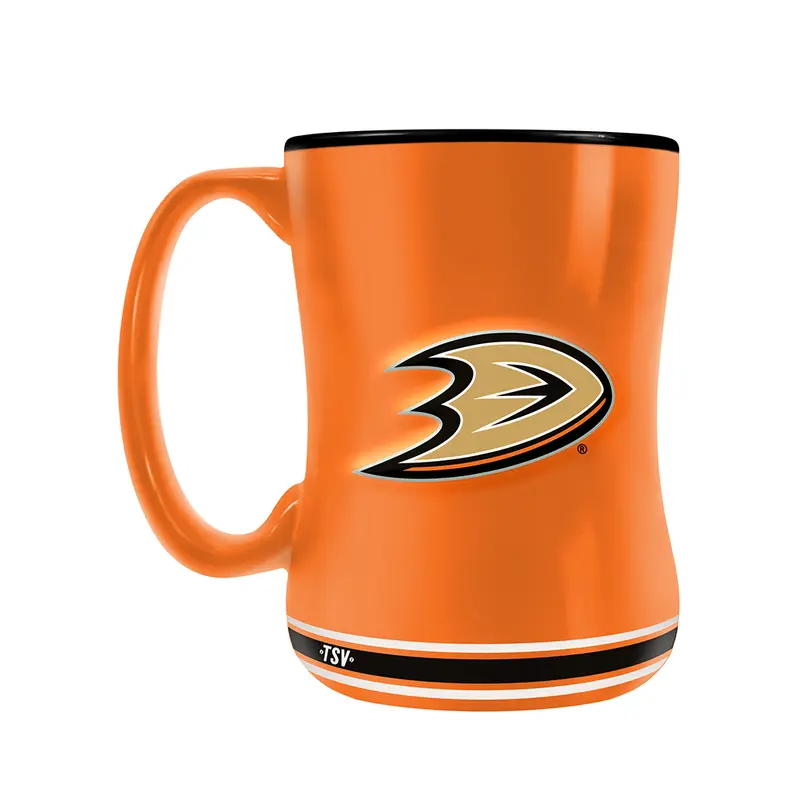 NHL Anaheim Ducks Team Crest Sculpted Mug (14 oz)
