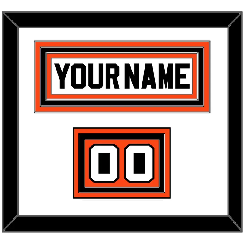 Philadelphia Nameplate & Number (Shoulder) - Home White (1972-1983) - Triple Mat 2