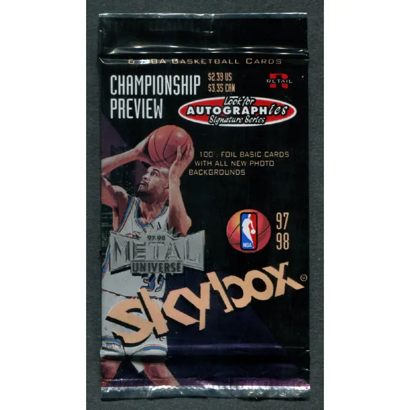 1997/98 Skybox Metal Universe Series 2 Championship Preview  Unopened Pack (Retail)