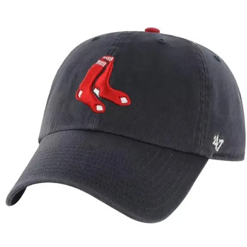 Boston Red Sox Hat Adjustable Navy with 2 Red Sox